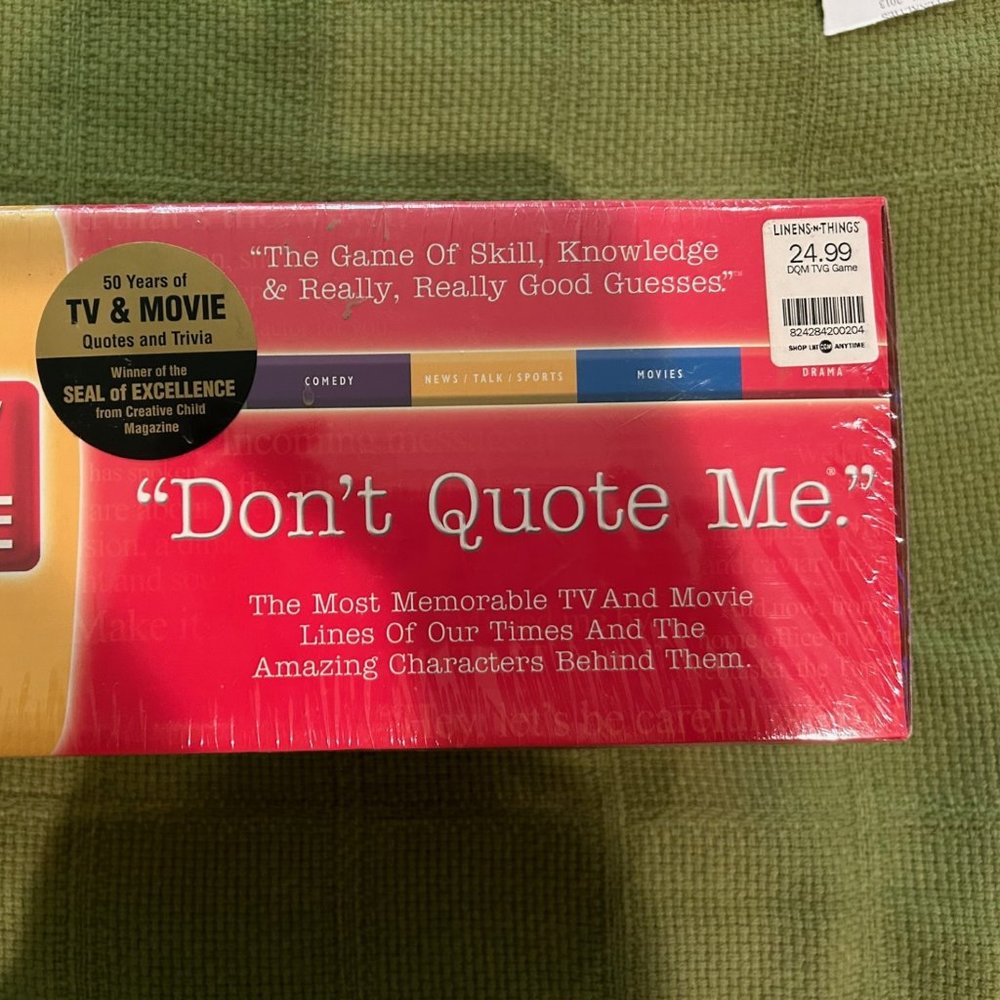 TV Guide Don't Quote Me Trivia Game Factory Sealed NEW Board Game 2006 edition
